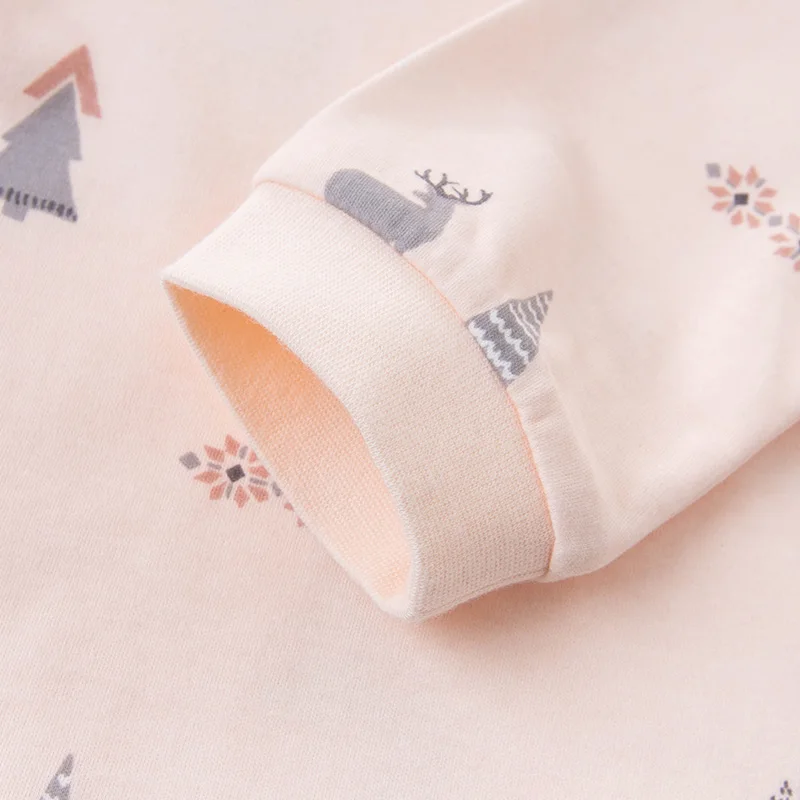 DBJ15358 dave bella autumn new style underclothes  boys home set baby girls two-piece suit underclothes