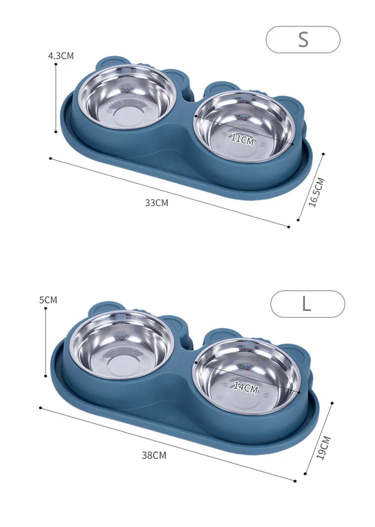 Двойные миски для кошек и собак
