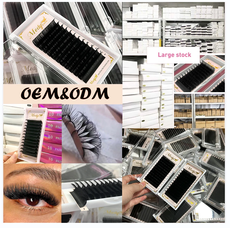 Wholesale Cashmere Individual Eyelash Extension Vendor Premium Velvet Korean PBT Volume Lash Extension Trays With Custom Logo
