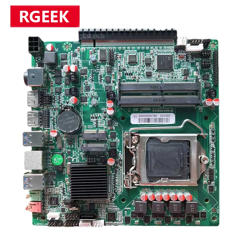 H310 LGA1151 SATA3.0 M.2 PCI-E 16X HD VGA DDR4 USB3.0 Gigabit Ethernet Mini PC ITX Motherboard for i3 i5 i7 6th 7th 8th 9th CPU