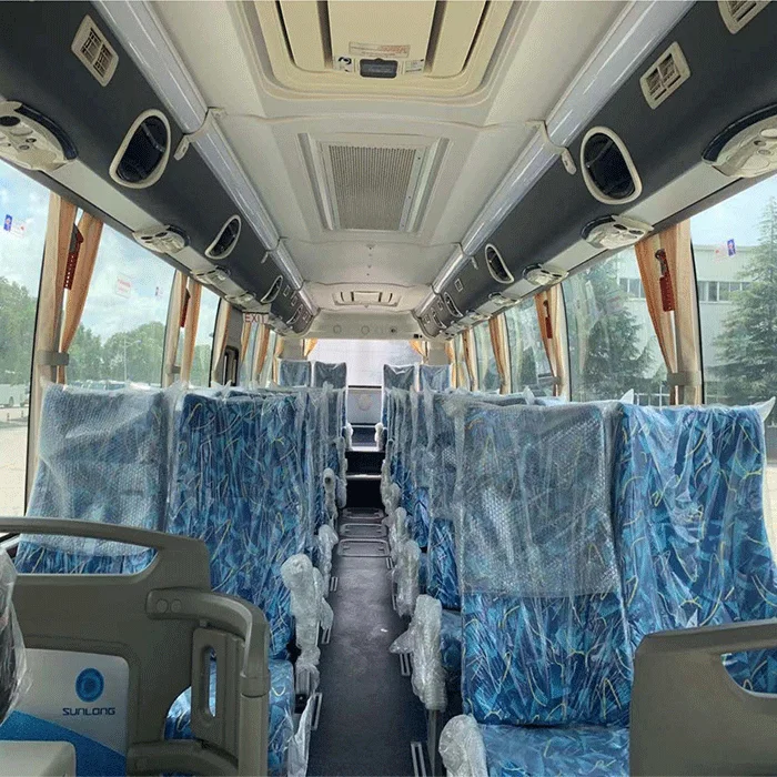 Right Hand Drive 32 Seaters Second Hand Passenger Bus for SunLong Customized Used RHD Coach Double Doors City Buses for Sale