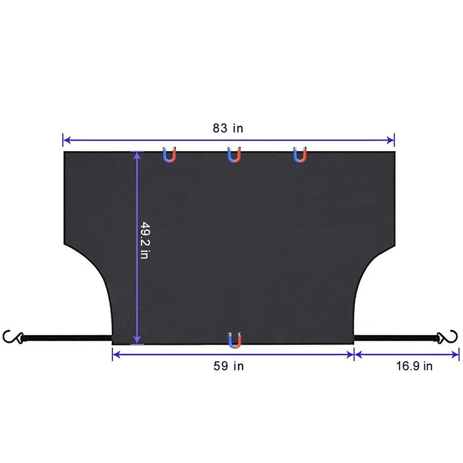 Car Sunshade/Snow Cover 190 T Polyester PU Coating For Outdoor Anti Leakage Water Sunscreen and Insulation