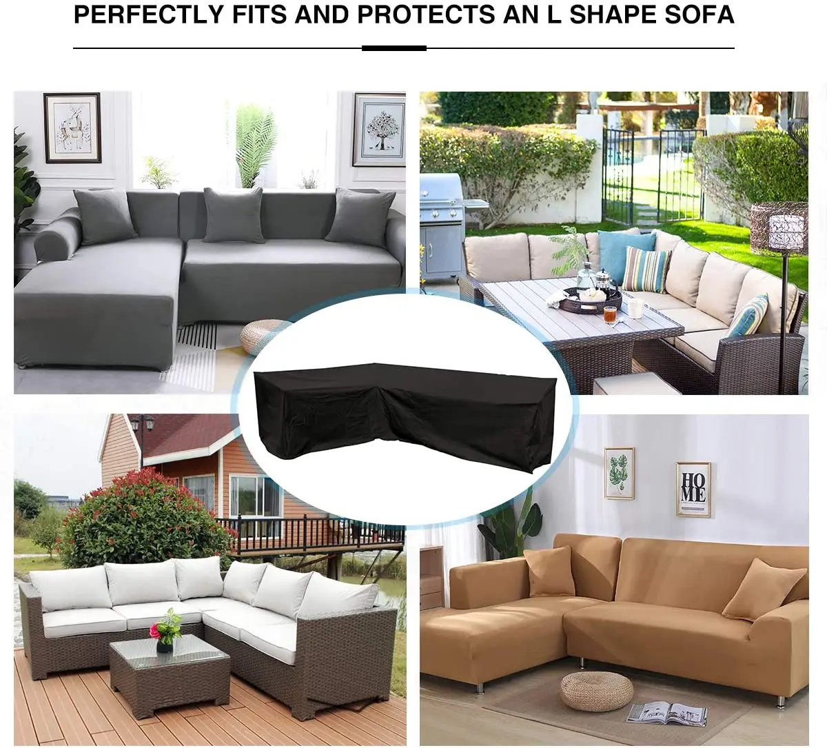 Waterproof dust-proof garden set patio chair single sofa protector outdoor furniture lounge cover
