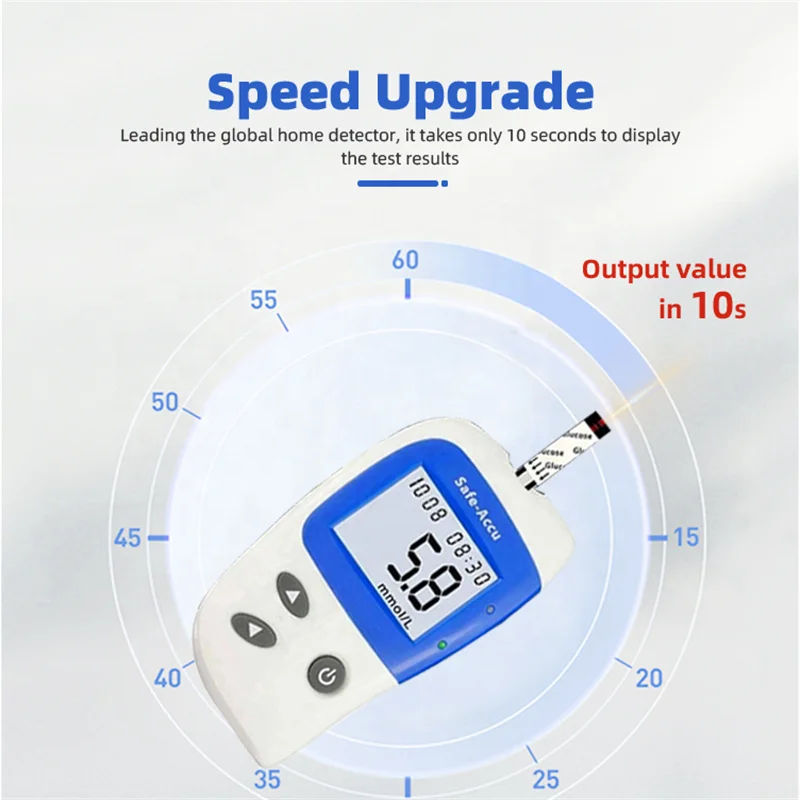 Hot selling high quality portable digital glucometer test strip quick check blood glucose meter