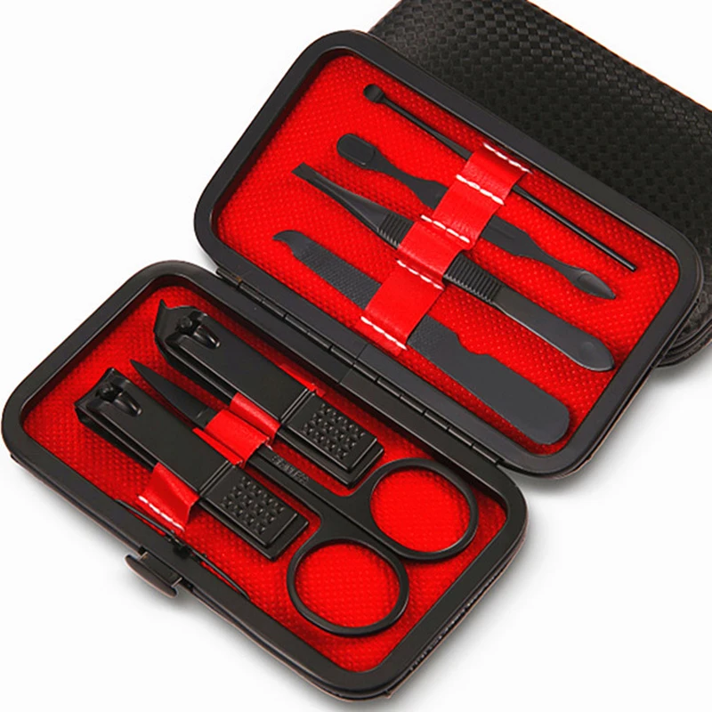 Professional Custom Beauty Tools Foot File Nail Clipper Pedicure Scissors Cutter Kit Mini Nail Care Products Salon Manicure Set