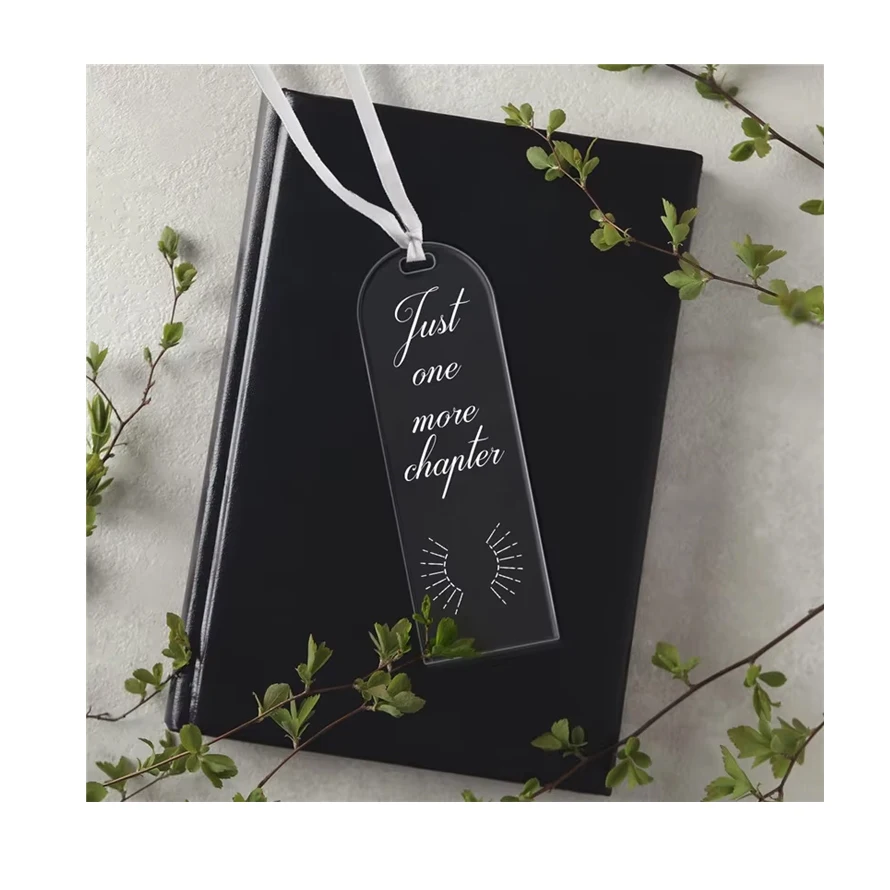 clear blank acrylic bookmark colorful Rectangle Plastic Craft Book Markers for DIY gift tag