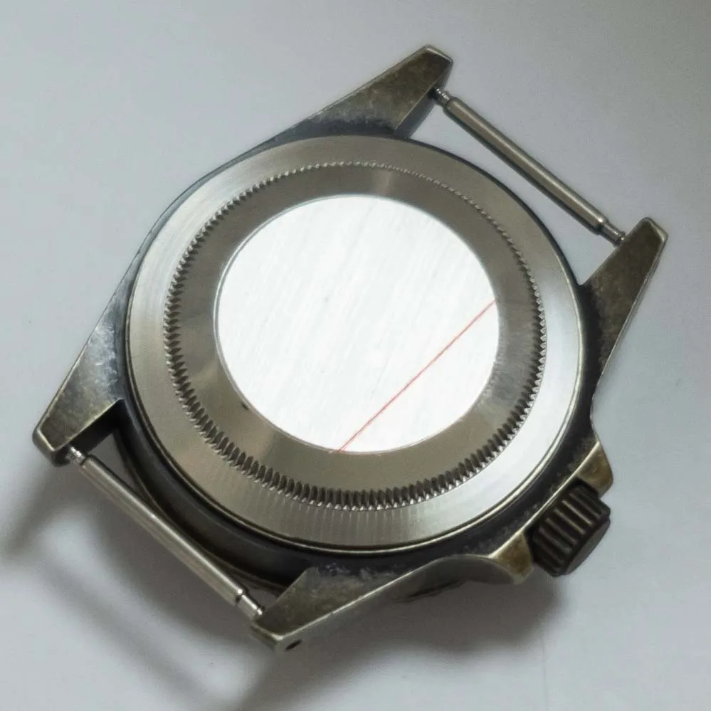Electroplated copper color  316L stainless steel retro case  39.5MM  Suitable for mounting Japanese NH35/NH36 movement