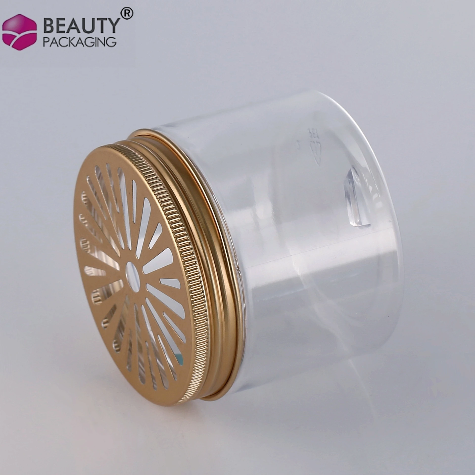 aluminum tin jar aluminum cosmetic jar with hollow hole cover for air freshener fragrance gel plastic container jars