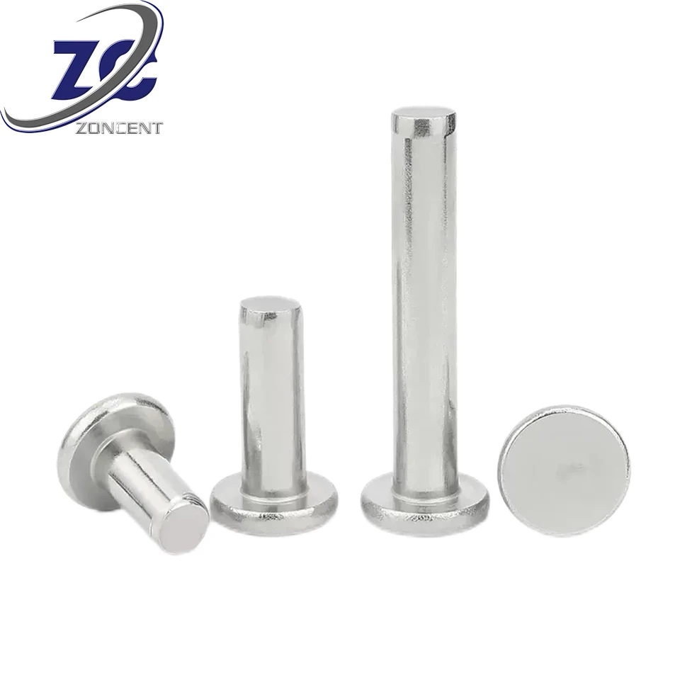 Non-standard solid rivet OEM Aluminum stainless steel flat thin head handle knock rivet kit Non standard fasteners