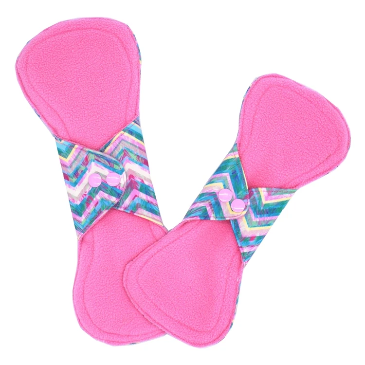 Female Sanitary Reusable Napkin Pads Washable Women Nude Napkin Pad Stylish Panty Liners in India Breathable Blue Panda OEM ODM