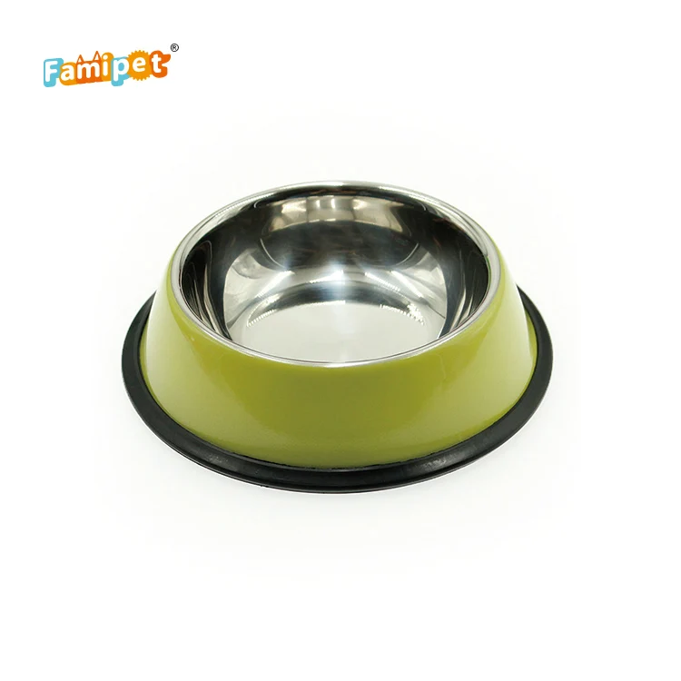  Dog Plate Pet Dish Professional Manufacture Wholesale Colorful Stainless Steel