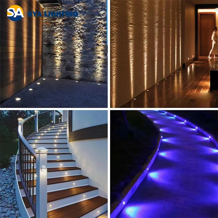 SYA-103 IP67 Waterproof 12V Outdoor LED Deck Lights Mini LED Step Underground Lights