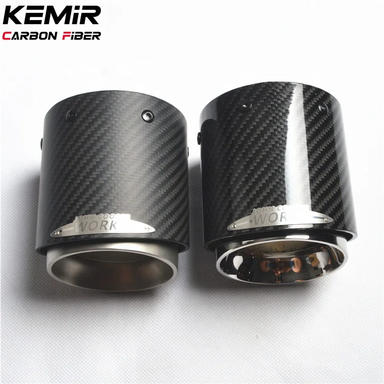 Carbon Fiber Mini JCW Style exhaust tailpipe tip For MINI All series R55 R56 R57 R58 R59 R60 R61 F54 F55 F56 F57 F60
