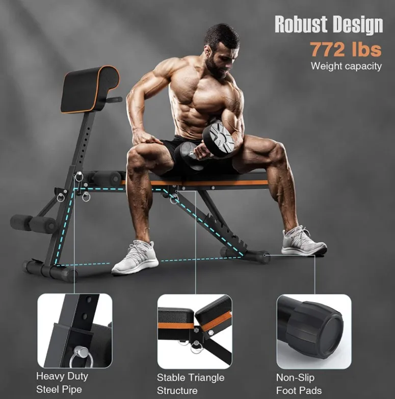 
Commercial fitness equipment adjustable weight lifting bench 