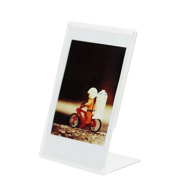 Caiul дизайн красивый 3 дюймов Акриловые l-образный фоторамки Fuji Instax Mini 7S / 8