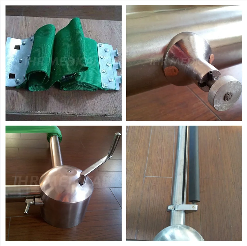 THR-LD003 Funeral Products Coffin Accessories Stainless Steel Casket Lowering Device Cemetery