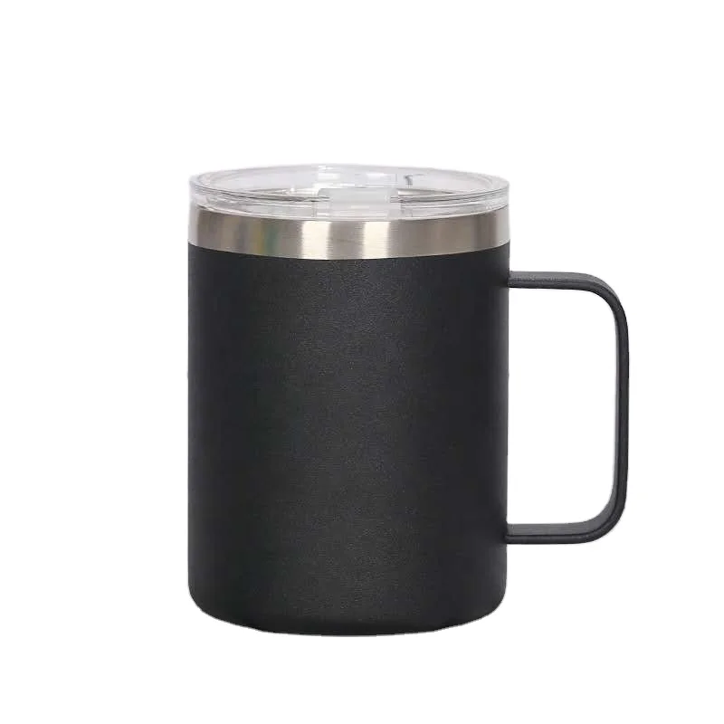 Hot sales New Design eco friendly insulated vaccum thermal mug 304 stainless steel travel mug with lid and handle