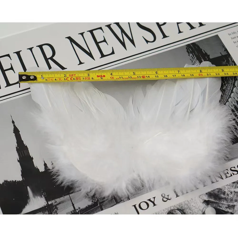 Children Kids Girl Halloween Cosplay Costume Colorful Feather Angel Wings Magic Stick Dress Up Dyed Patterned Children Gifts