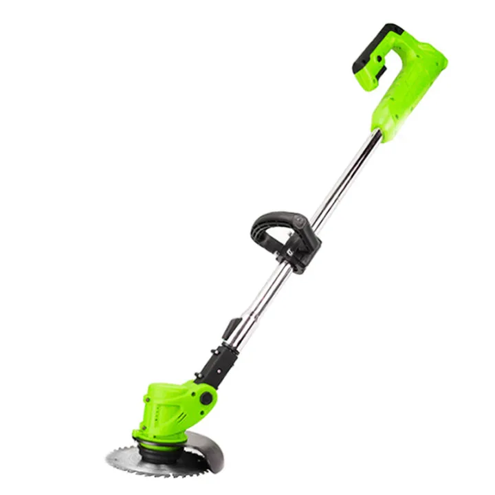 Lightweight Lawn Garden Stringless Trimmer Battery Powered Electric Brush Cutter Grass Trimmer Weed Eater With 3Types Blades