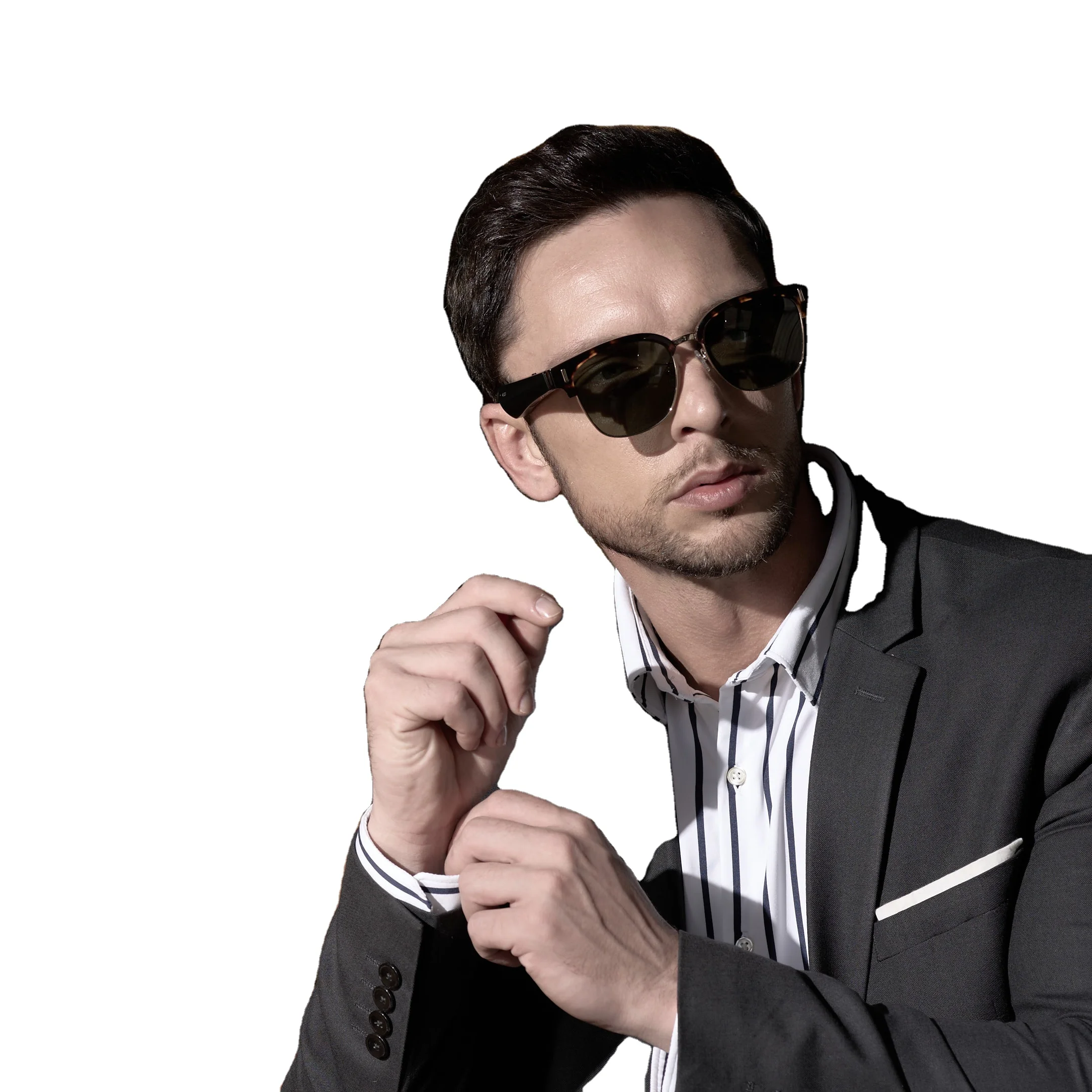 
Mirror Glasses Leopard Print Cloth Accessories Conversation Navigation Open style multi-function Voice control AI Glasses 