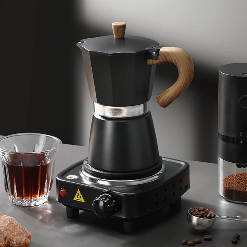 Factory Price Italian Style Aluminum 3-6 Cups Top Coffee Maker Moka Pot For Hotel