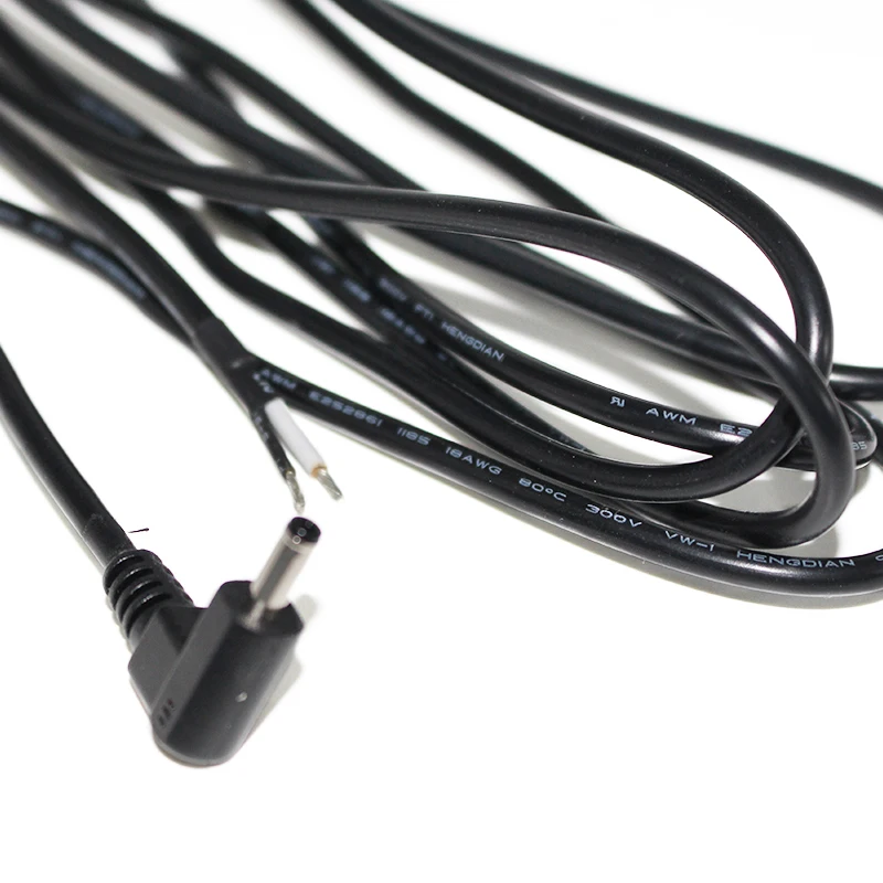 New Droduct 3.5mm*1.35mm Male DC Plug Degree Turn To Open Transfer Extension Cable