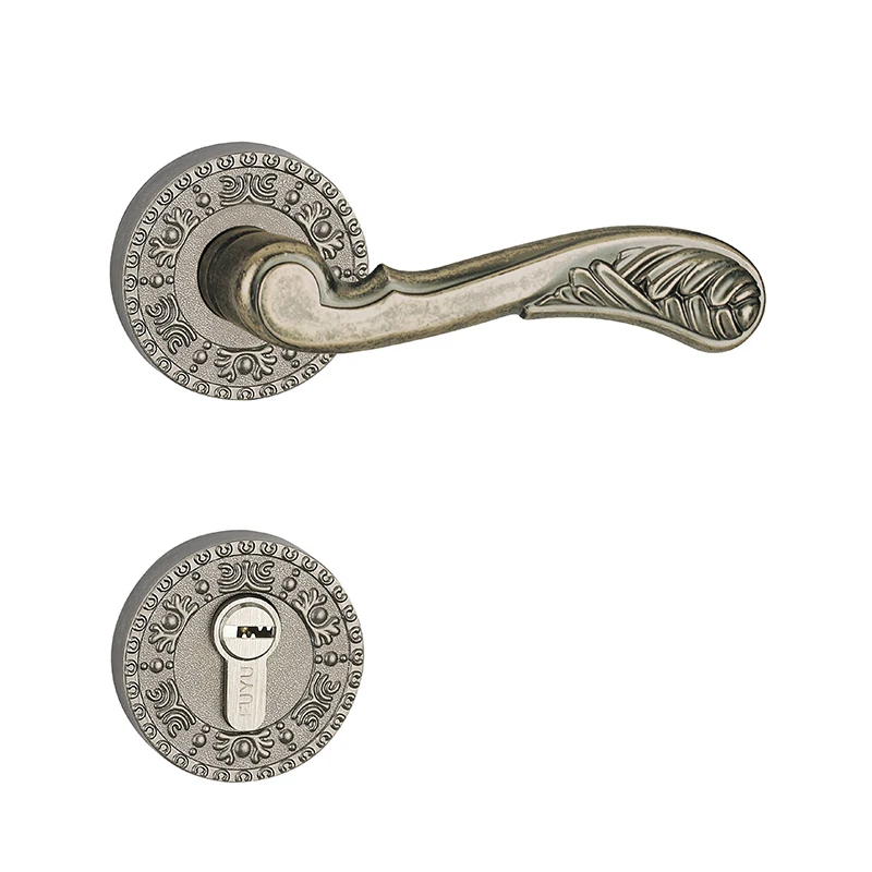 Double Sided Lever Handle Mortise Locks Zinc Alloy Panel Mechanical Lock With Keys