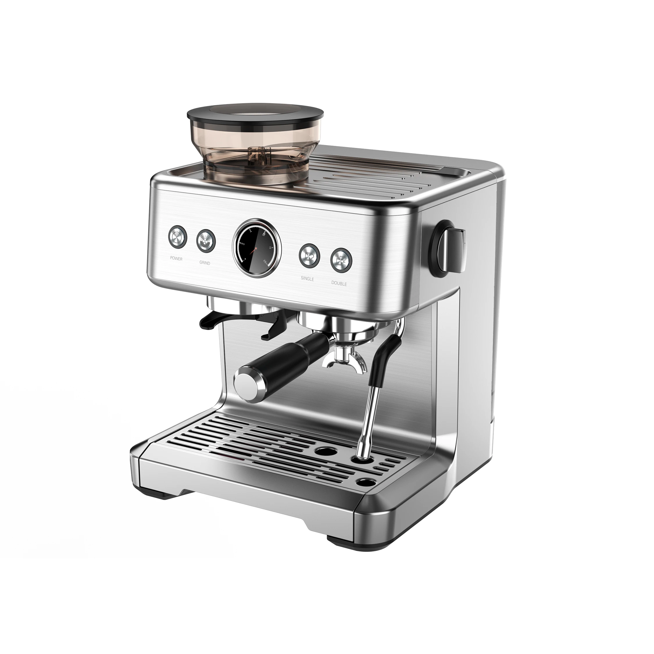 20 Bar ULKA Pump Pressure Espresso coffee machine with grinder for Cappuccino Maker Grind Espresso Coffee Machine Espresso Maker