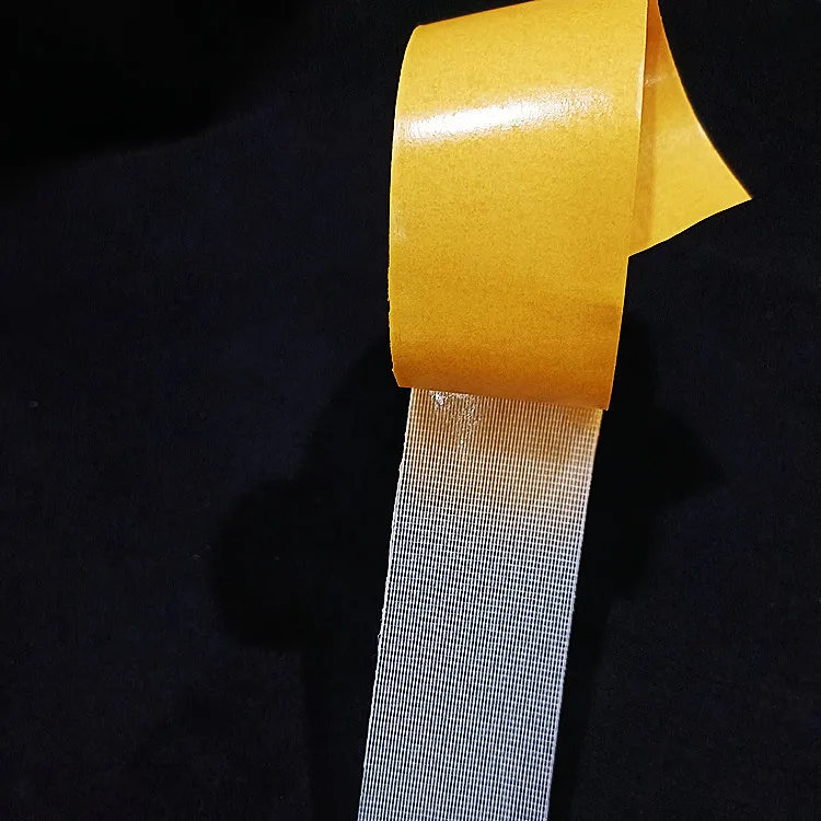 Double side cloth tape multi use carpet binding tape double sided fiber mesh tape