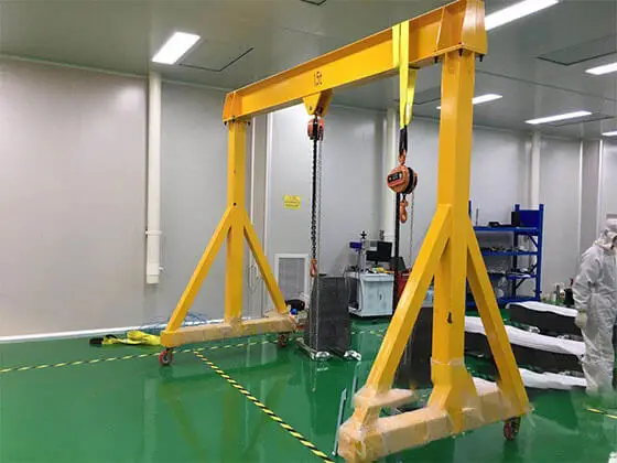 Easy operation industrial 1 ton capacity mobile gantry crane for sale