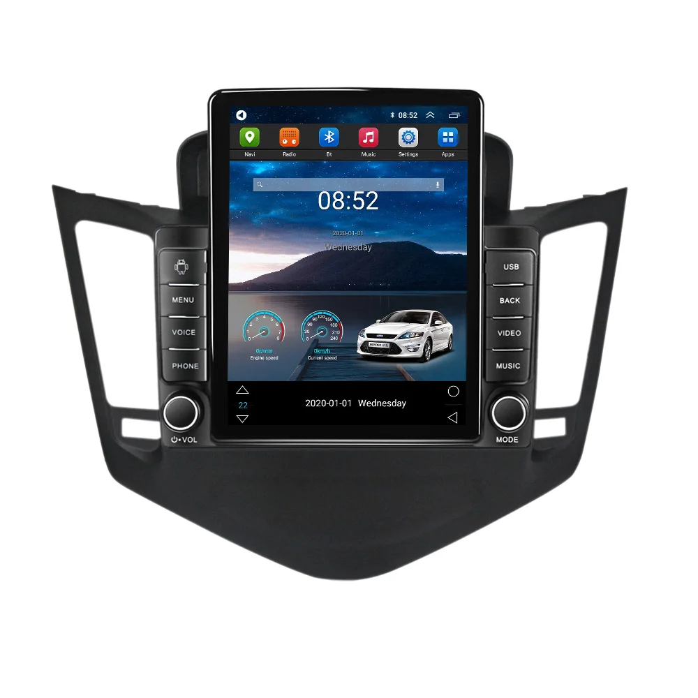 Navifly Tesla Android11 8 128G stereo android For Chevrolet Cruze 2012-2015 car stereo DVR SWC GPS BT Car play gps navigator