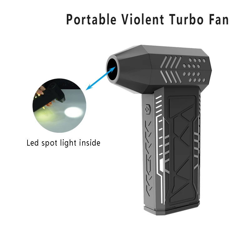 OEM Mini Compressed Air Duster 130000rpm Portable Handheld Fan Electric Small Blower Mini Jet Turbo Fan Jet Car Dryer Battery