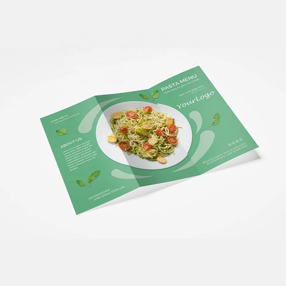 Enrollment Brochure A4 Advertising Brochure Poster Printing Design and Production Color Pages DM Single Three Fold Poster Flyer