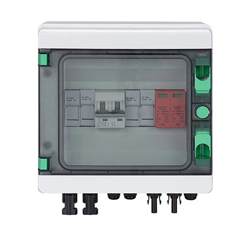 DC500V 2in 1out Solar Combiner Box Lightning Protection IP65 Solar System Solar DC Combiner Box