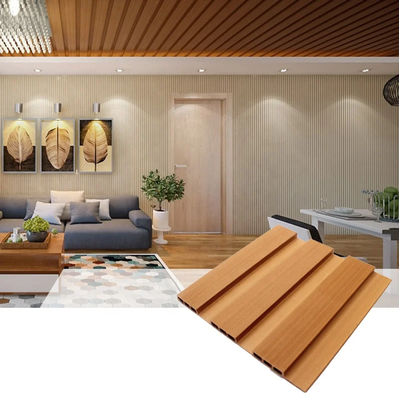 Best Price Wooden Grain PVC WPC Wall Panels Plastic Interior WPC Wall Panels