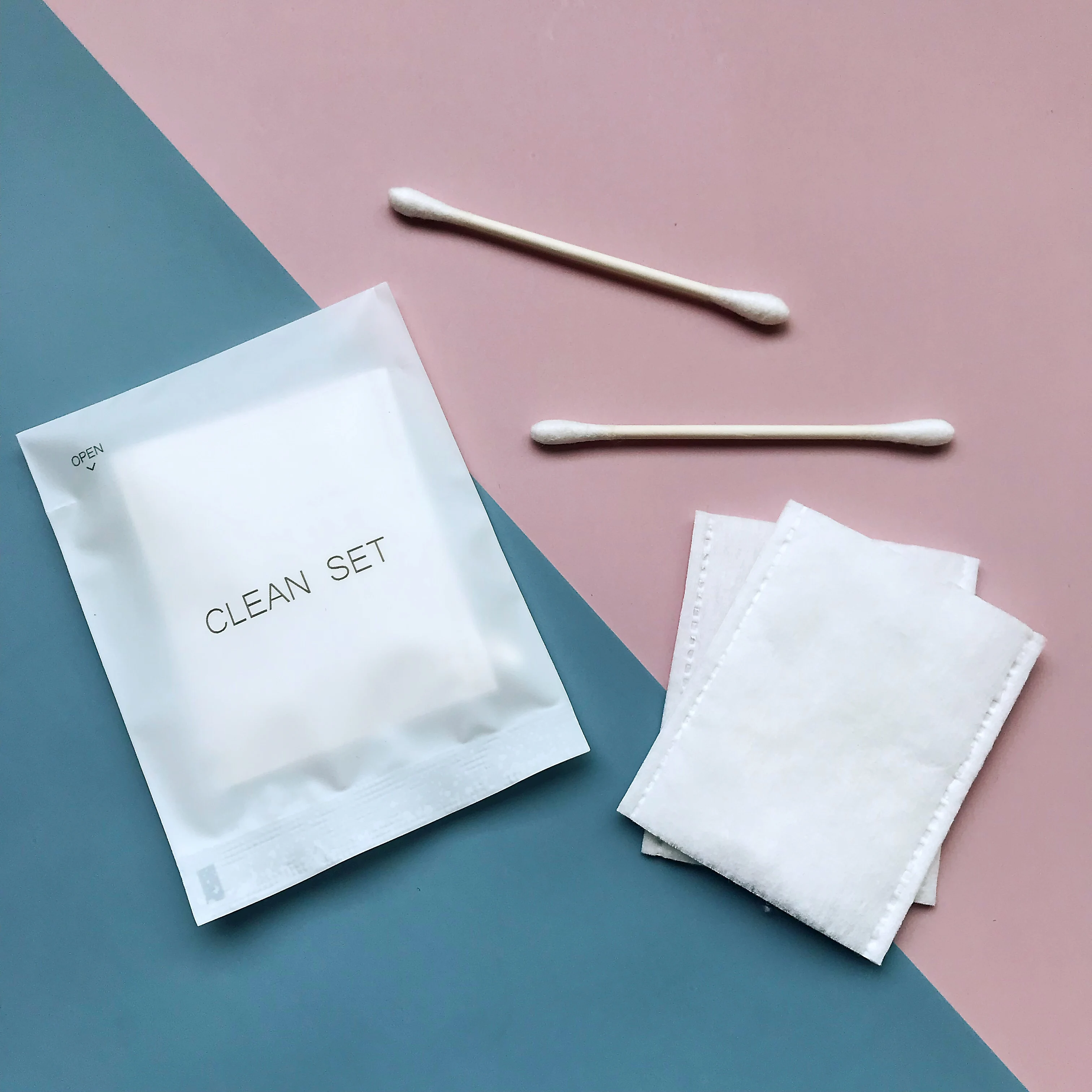 Одноразовые оптовые поставщики гостиниц ватные палочки для отеля спа Дорожный комплект дома