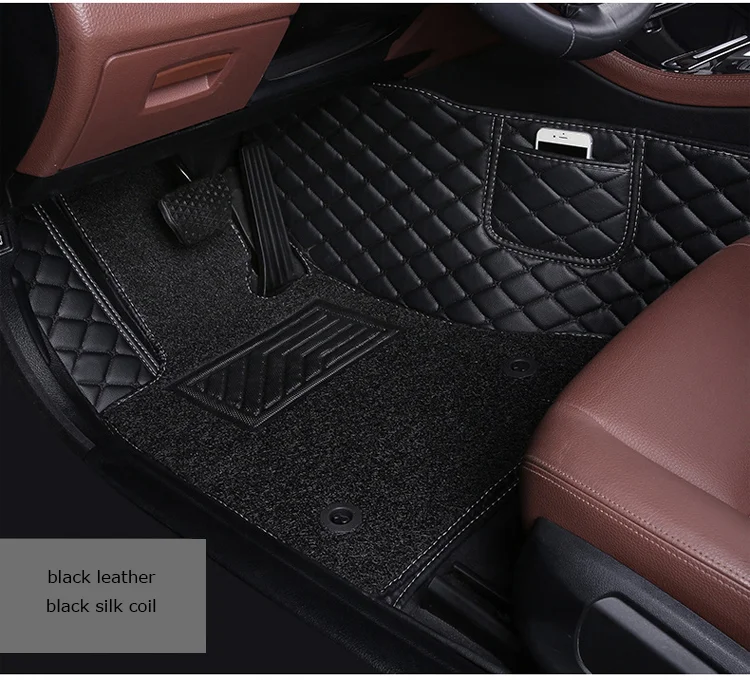 Best selling all seasons weather protection pvc leather custom floor car mats for honda CRV