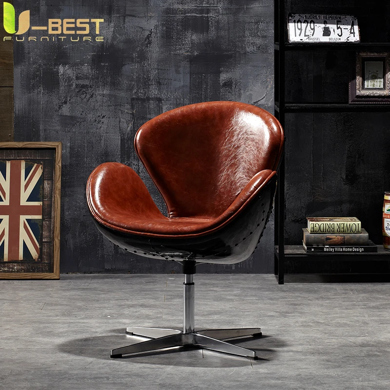 Living Room Chairs Vintage Retro Aluminum Lounge Fauteuils De Salon Armchair Cadeiras Sala Estar Fauteuil Design Furniture