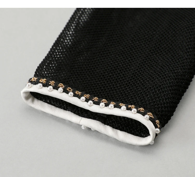 Career Dresses Women Gorgeous Clothing Retro Beading Color Block Elegant Button And Pockets Decoration Midi POLO Collar Dress