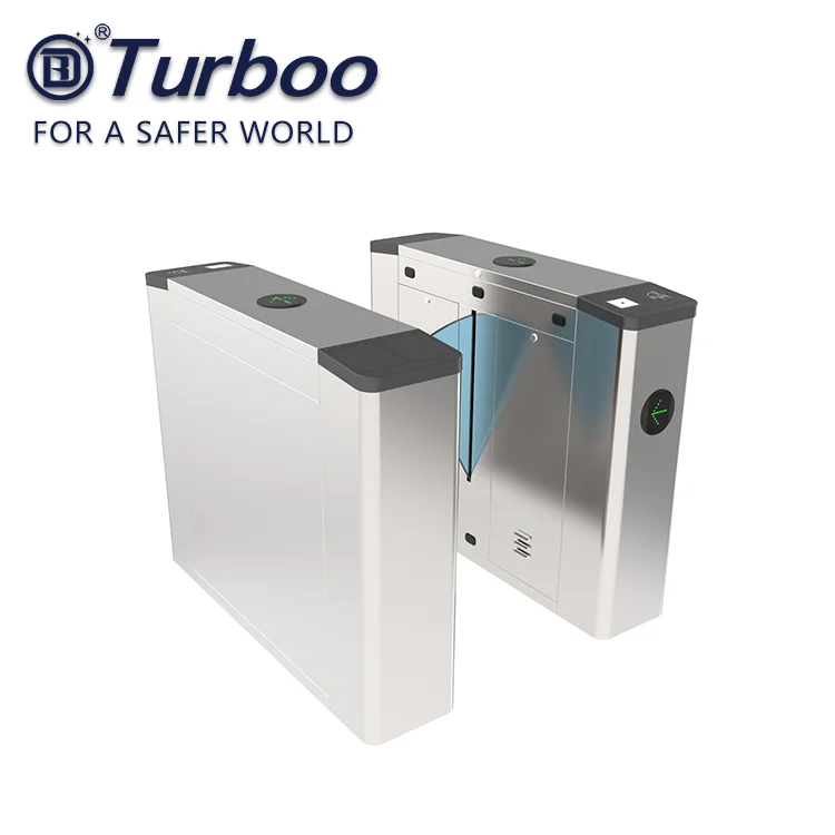 Automatic Flap Barrier NFC Access Control Turnstile Gate with High Speed Passage