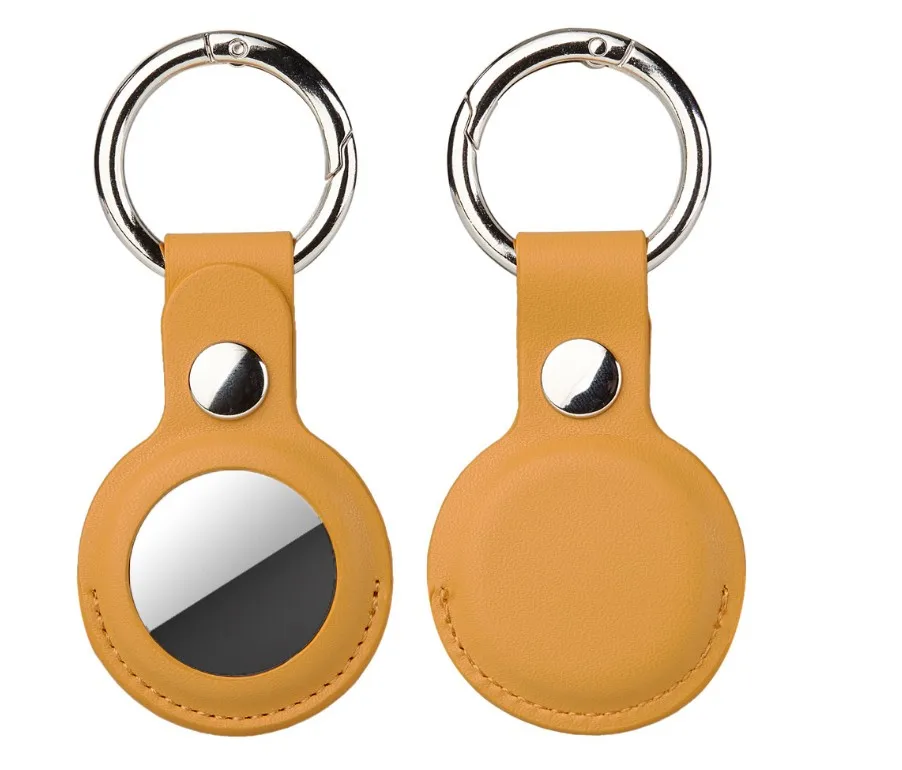 Custom Protected For Air Tag Cover PU Leather Case For Airtag