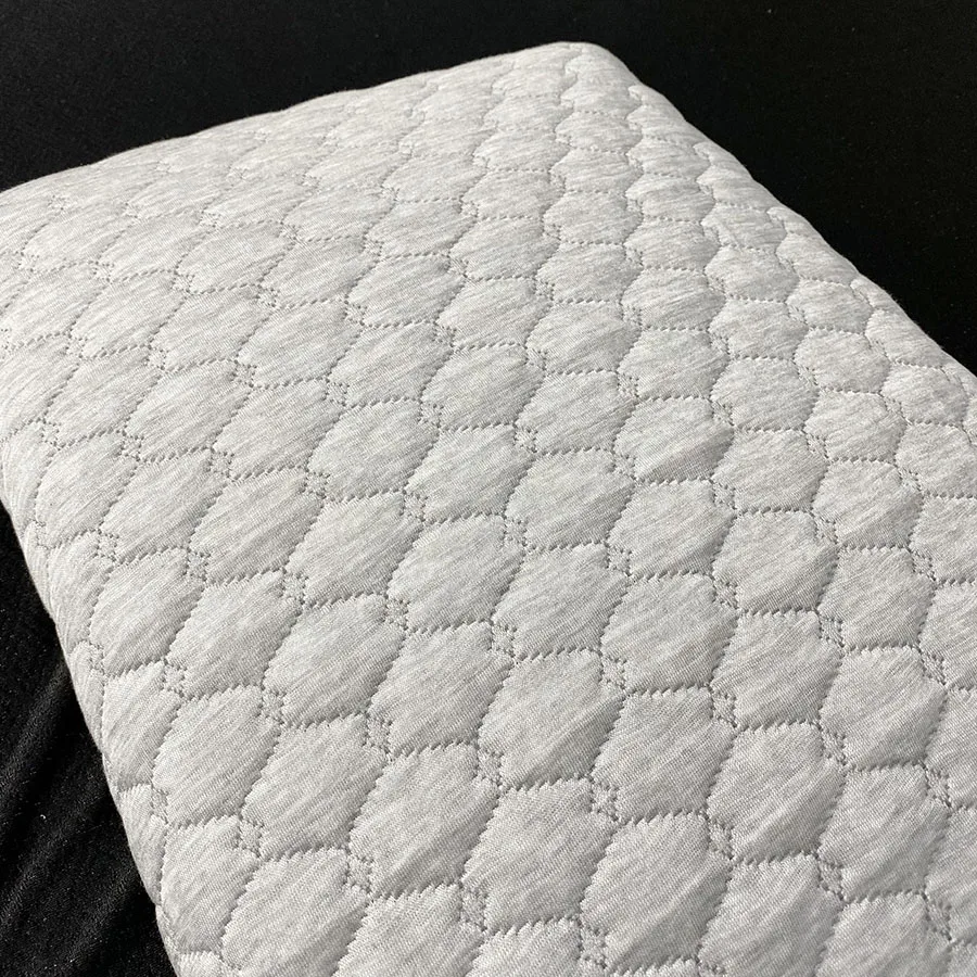 2022 New Style Knitted Mattress Ticking Fabric With Hemp Grey For Home Textile