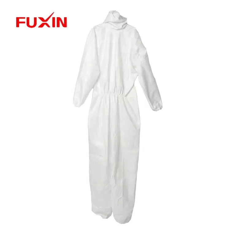 Microporous Film Non-woven Isolation Coveralls with Hood