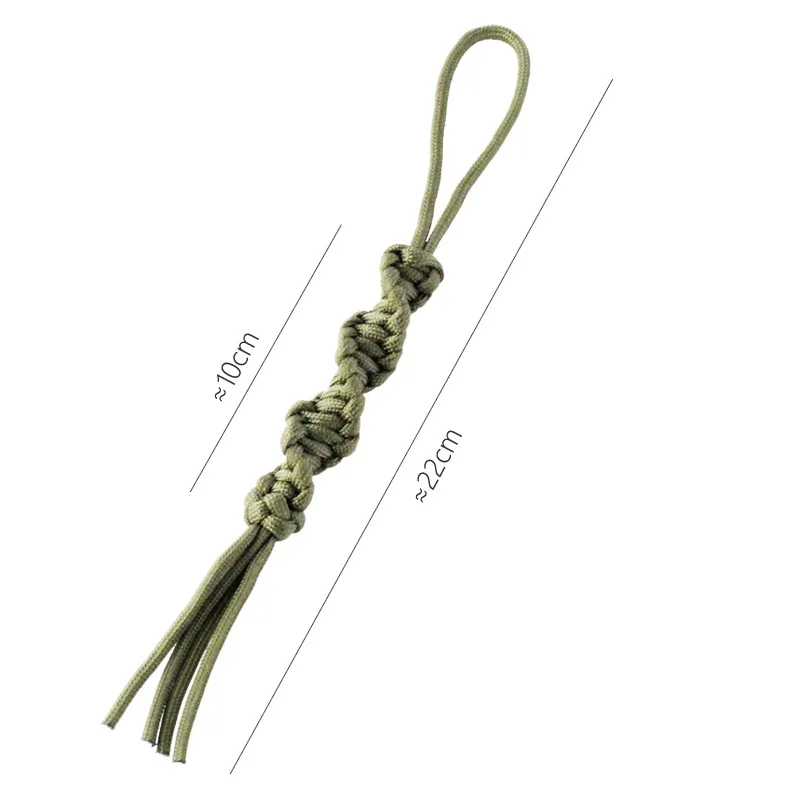 Tactical Handcrafted  Rope Braided Keychain EDC Knife Outdoor Gear Zipper Pulls Camera Cell Lanyard