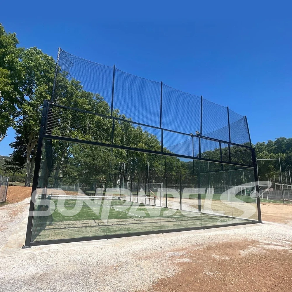 Guangdong Manufacturer Stable Structure Panoramic Padel Tennis Courts With Indoor & Outdoor Easy Installation