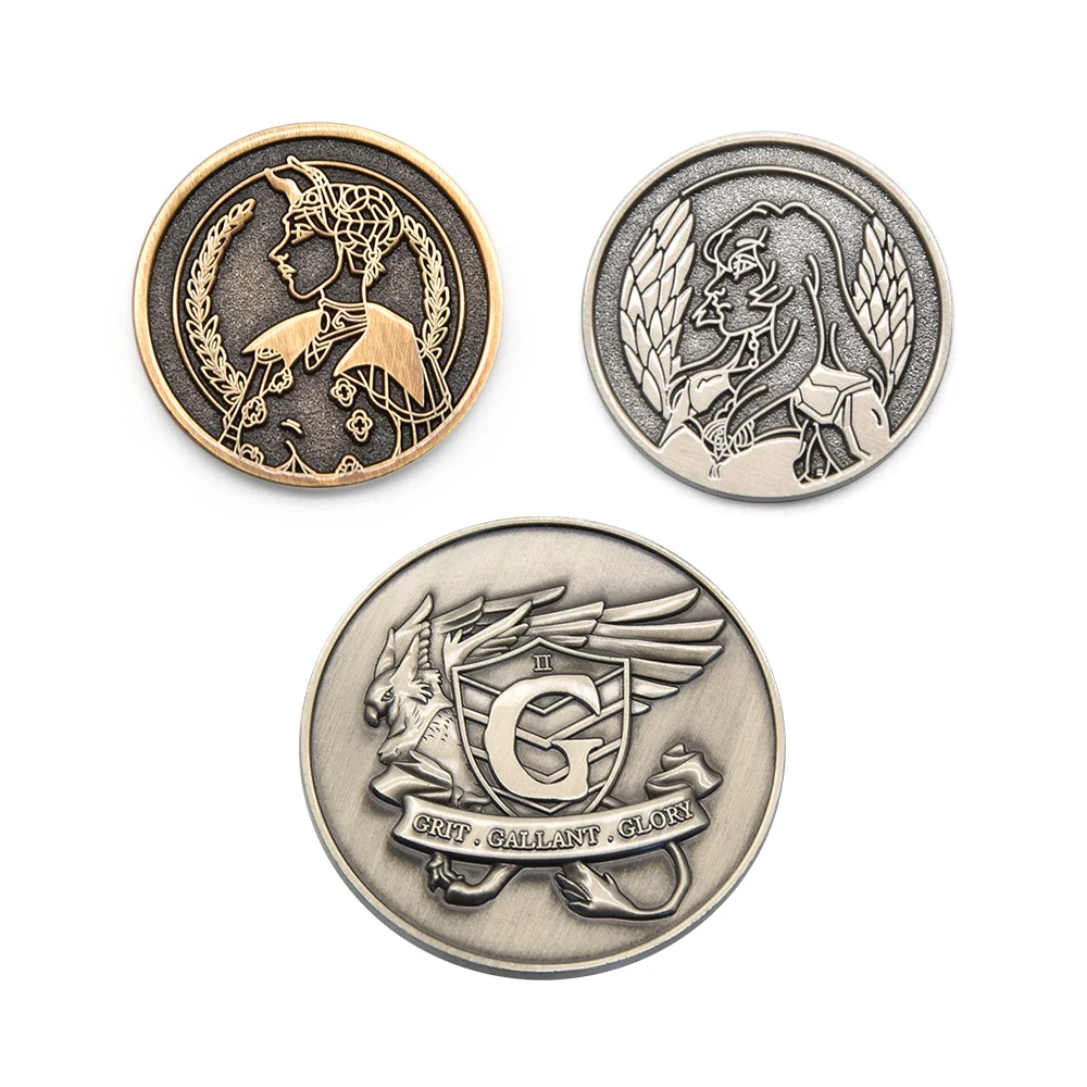 High quality custom china metal logo old souvenir coin