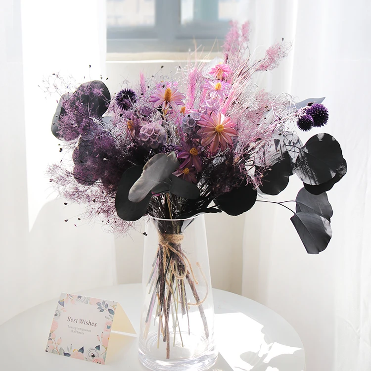 GH-007 Wedding supplies mothers day dried flower Home Decor Dry Plants Bouquet decor and plants bulk Dried Artificial Flowers