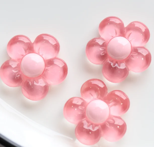 cartoon resin flatback resin flowers wholesale bulk charms for jewelry making bracelets diy hair bow decorations