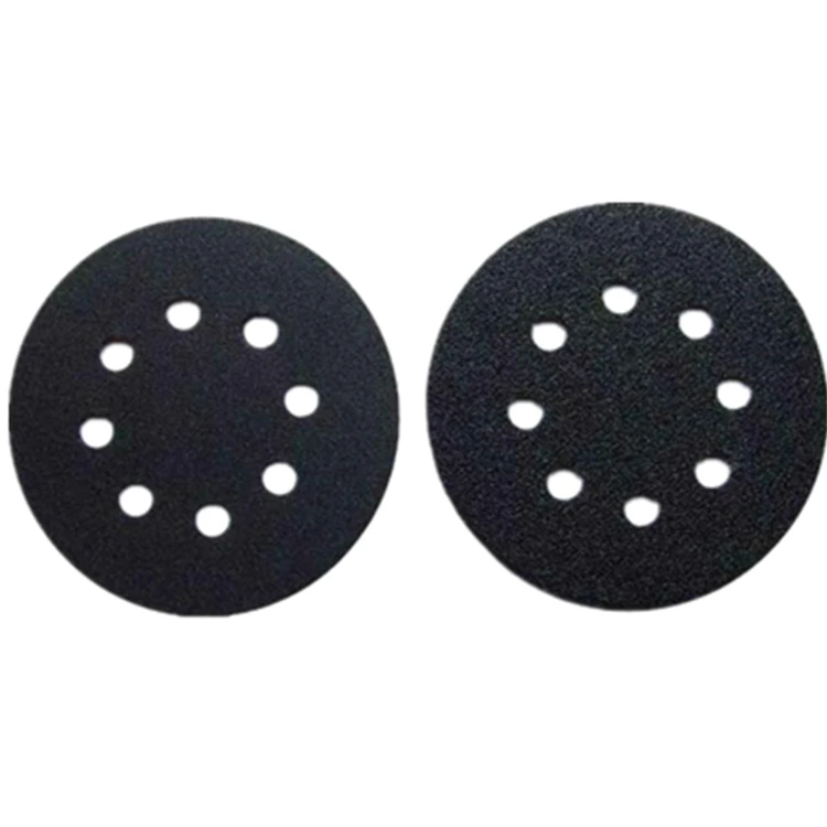 Porous 6 inch round sand paper red yellow purple abrasive sanding disc for car
