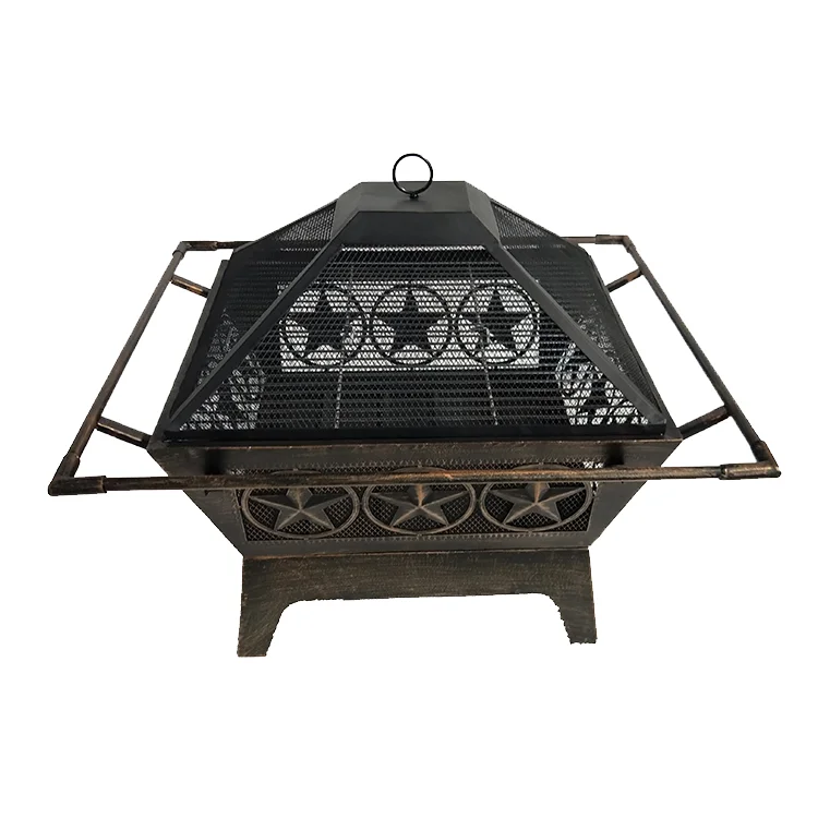Kingjoy wood burning deep fire pits with customized patterns made in China